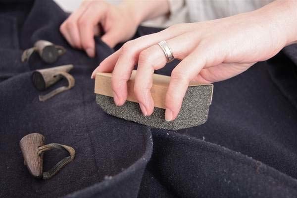 17.) Use a pumice stone to get rid of little lint balls on coats.