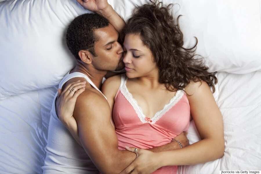 Couple in bed