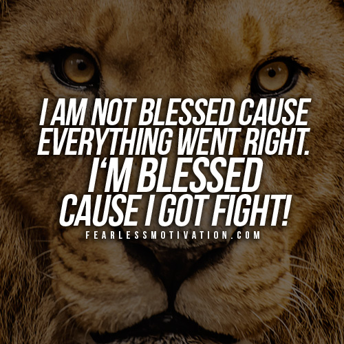 Lion Quotes In Pictures-blessed